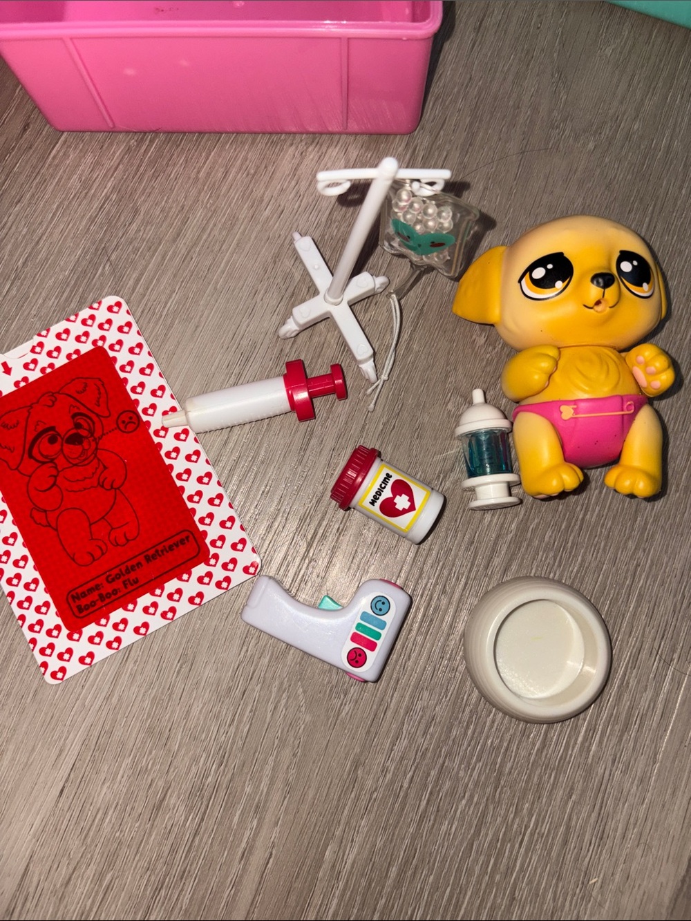 TLC Critters Boo-Boo Better- Little Pet Clinic Playset - Pink and Teal Kids Toy - Picture 10 of 13